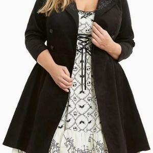 Torrid Nightmare Before Christmas Hooded Jacket Corset Lacing Size 3